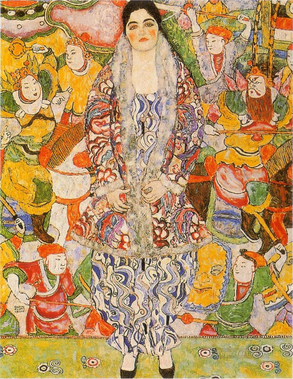 Portratder Friederike Maria Beer Symbolism Gustav Klimt Oil Paintings